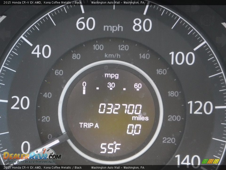 2015 Honda CR-V EX AWD Kona Coffee Metallic / Black Photo #29