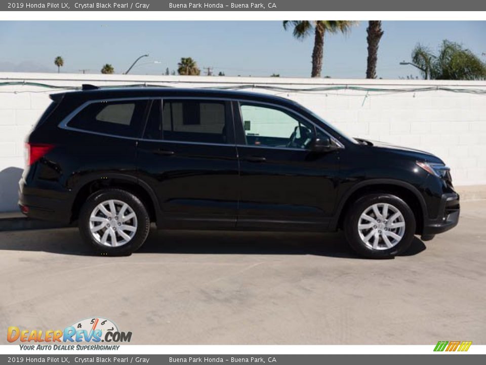 2019 Honda Pilot LX Crystal Black Pearl / Gray Photo #12