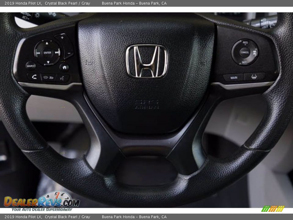 2019 Honda Pilot LX Crystal Black Pearl / Gray Photo #13