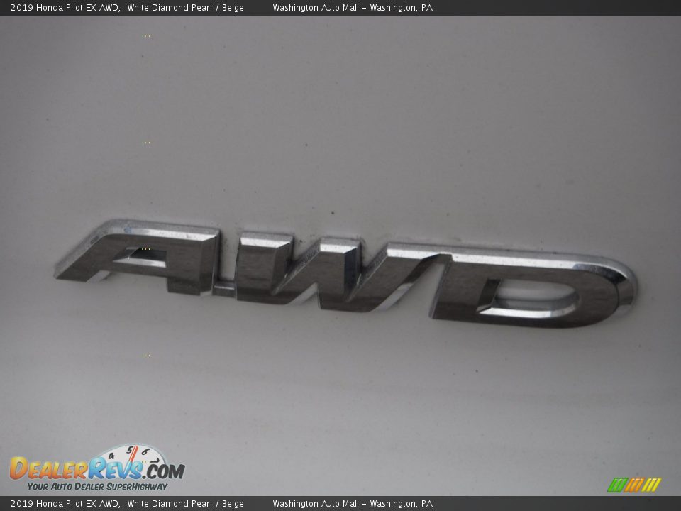 2019 Honda Pilot EX AWD White Diamond Pearl / Beige Photo #11