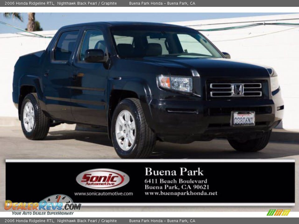 2006 Honda Ridgeline RTL Nighthawk Black Pearl / Graphite Photo #1