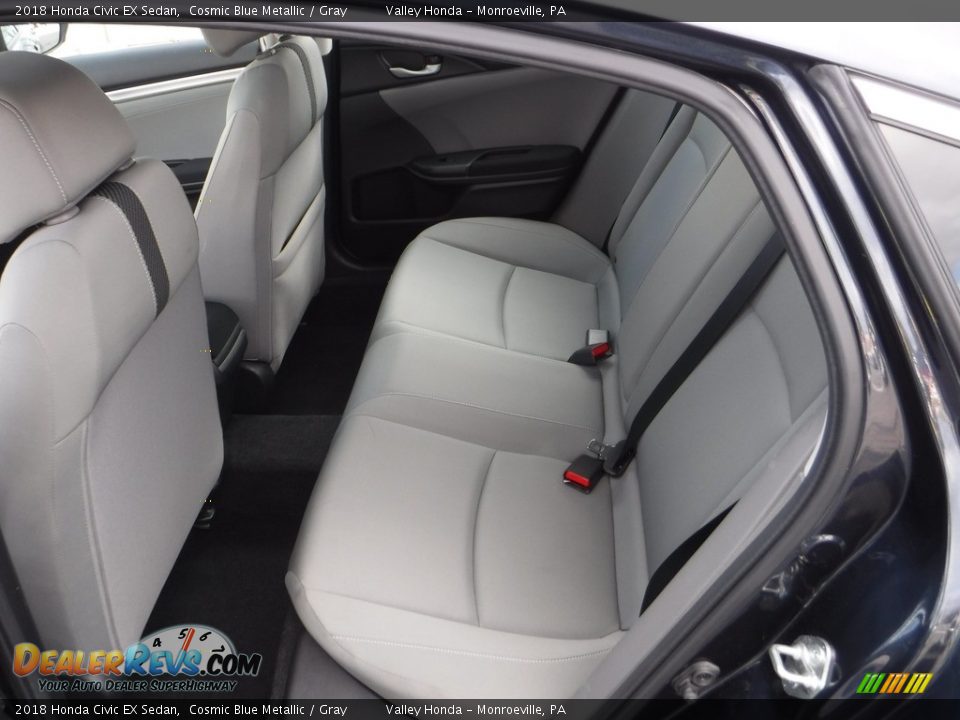 2018 Honda Civic EX Sedan Cosmic Blue Metallic / Gray Photo #22