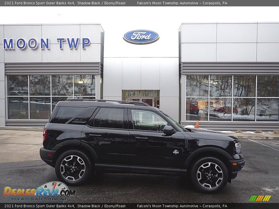 2021 Ford Bronco Sport Outer Banks 4x4 Shadow Black / Ebony/Roast Photo #1