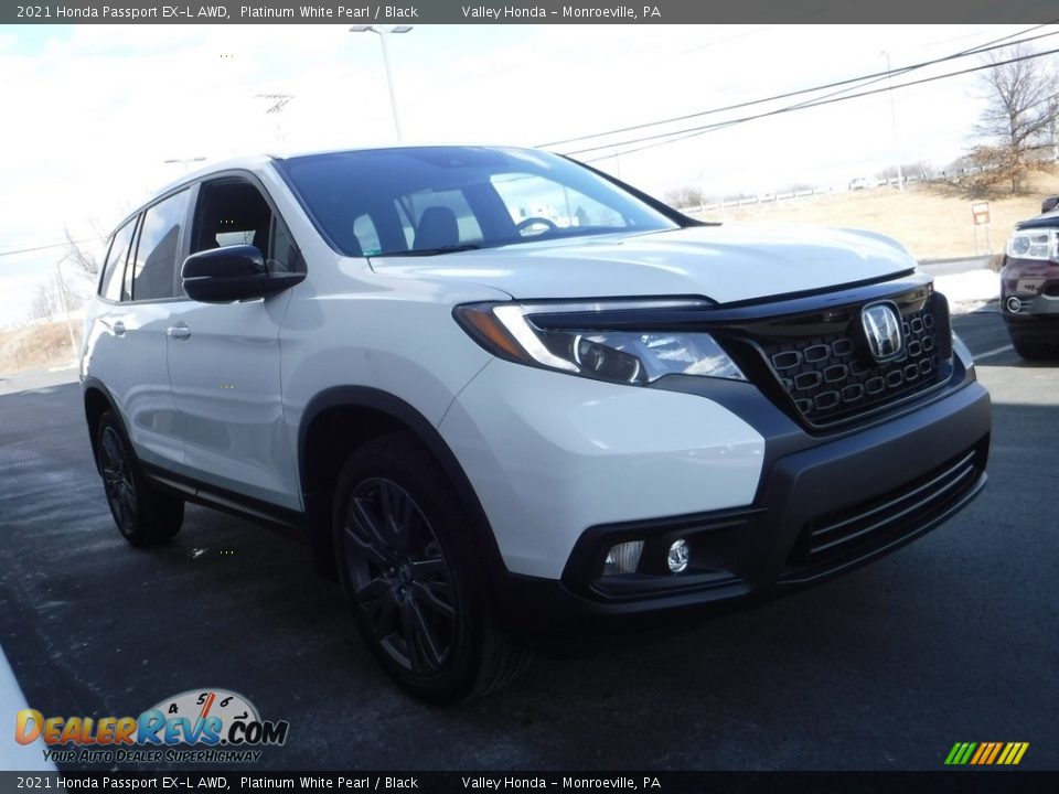 2021 Honda Passport EX-L AWD Platinum White Pearl / Black Photo #6