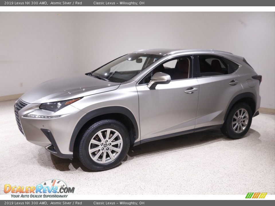 2019 Lexus NX 300 AWD Atomic Silver / Red Photo #3