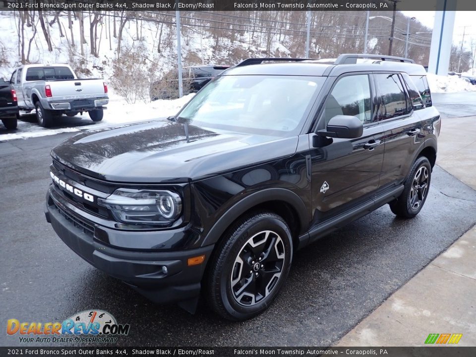 Front 3/4 View of 2021 Ford Bronco Sport Outer Banks 4x4 Photo #7