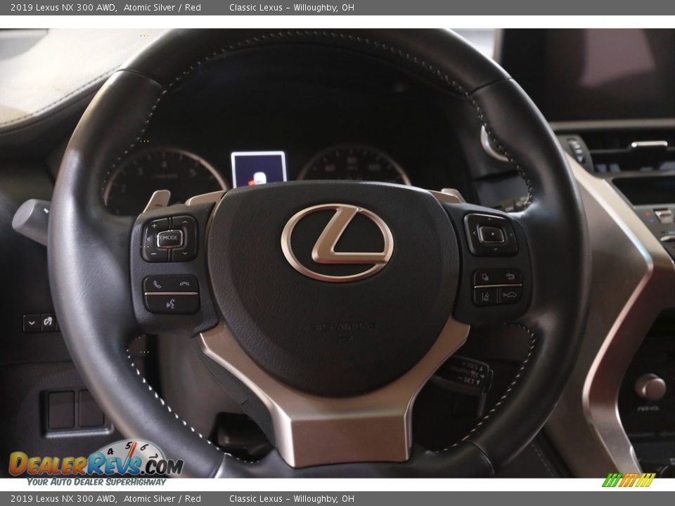 2019 Lexus NX 300 AWD Atomic Silver / Red Photo #7