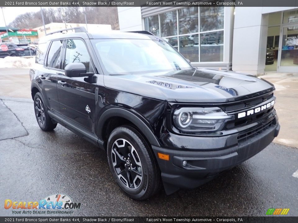 2021 Ford Bronco Sport Outer Banks 4x4 Shadow Black / Ebony/Roast Photo #9