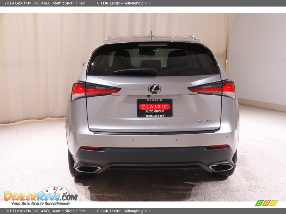 2019 Lexus NX 300 AWD Atomic Silver / Red Photo #17