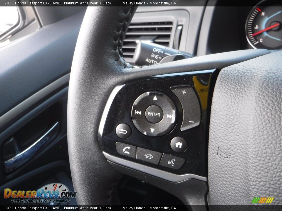 2021 Honda Passport EX-L AWD Platinum White Pearl / Black Photo #24