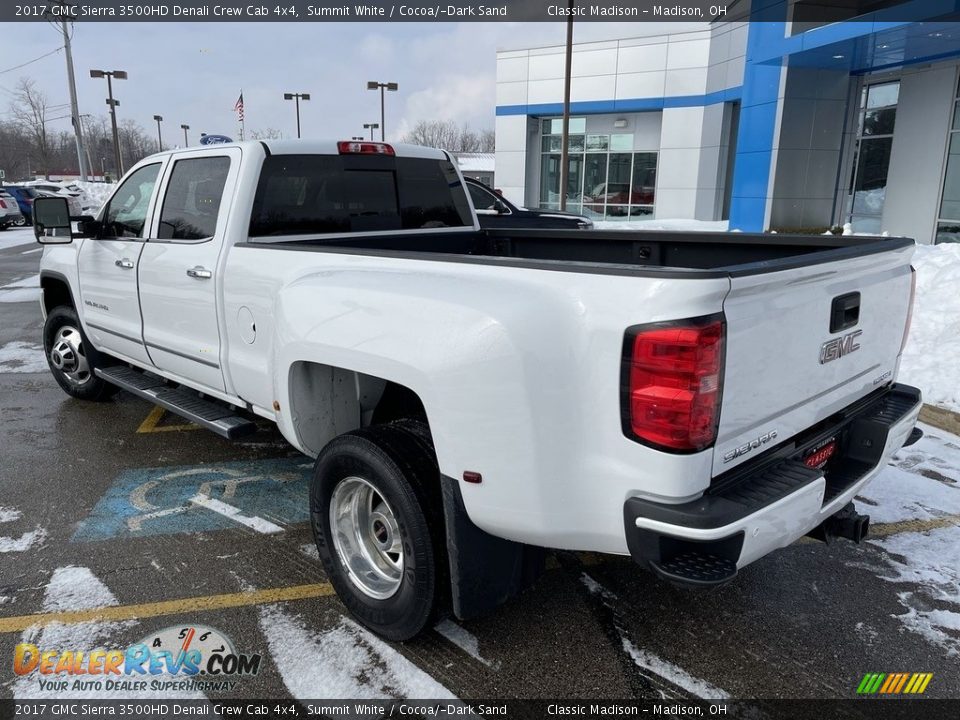 2017 GMC Sierra 3500HD Denali Crew Cab 4x4 Summit White / Cocoa/­Dark Sand Photo #3