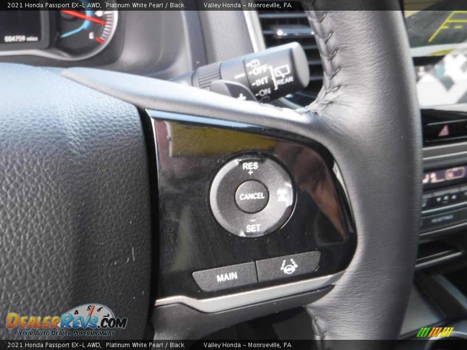 2021 Honda Passport EX-L AWD Platinum White Pearl / Black Photo #25