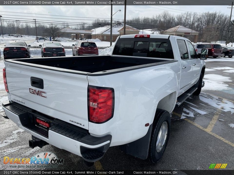 2017 GMC Sierra 3500HD Denali Crew Cab 4x4 Summit White / Cocoa/­Dark Sand Photo #5