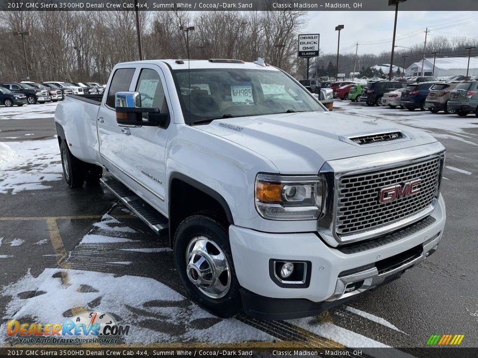 Summit White 2017 GMC Sierra 3500HD Denali Crew Cab 4x4 Photo #6