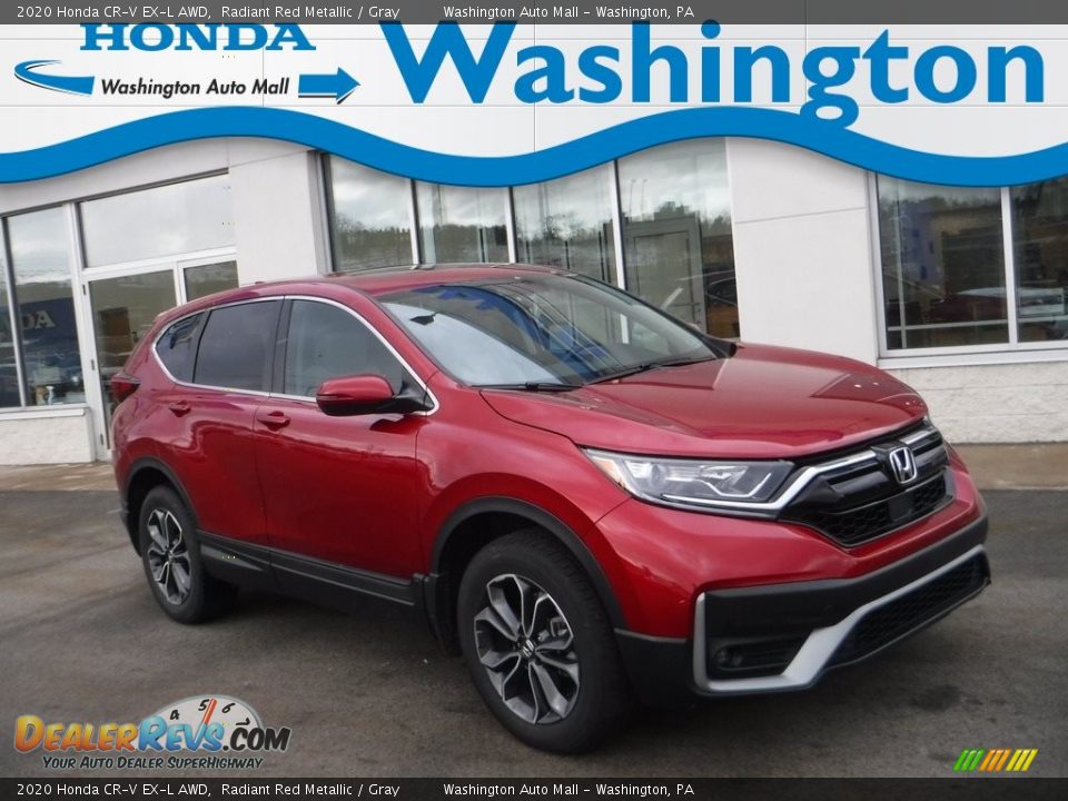 2020 Honda CR-V EX-L AWD Radiant Red Metallic / Gray Photo #1