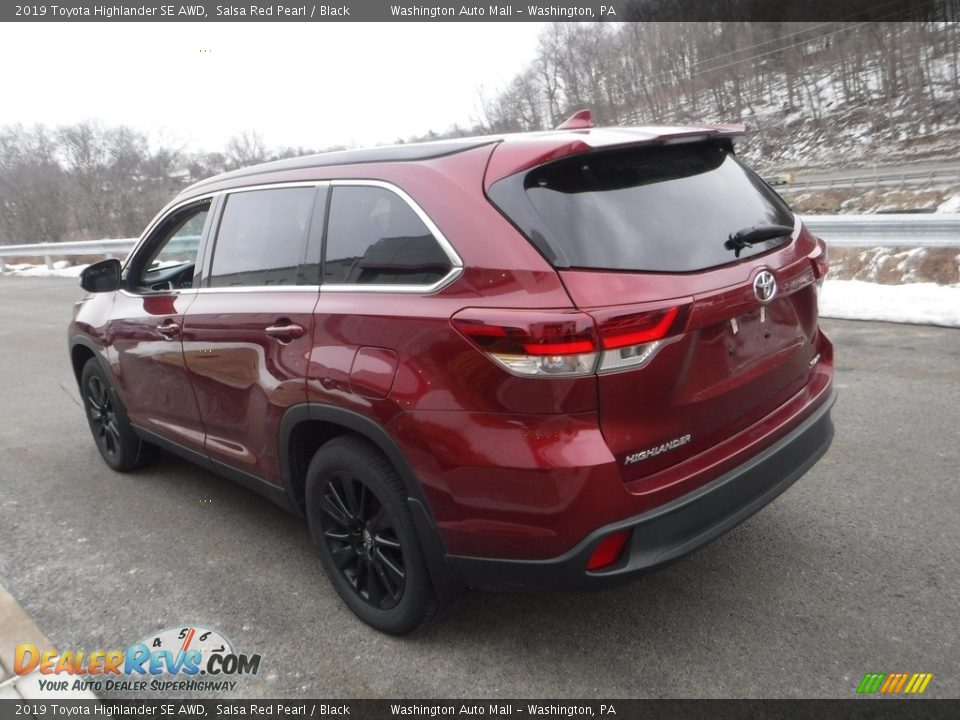 2019 Toyota Highlander SE AWD Salsa Red Pearl / Black Photo #15