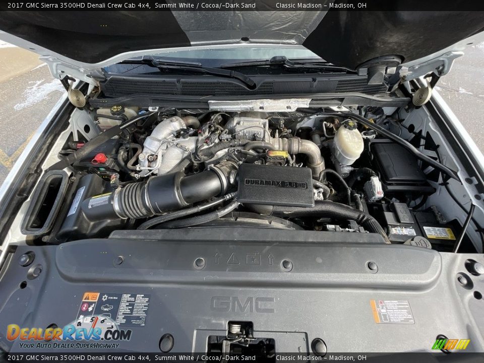 2017 GMC Sierra 3500HD Denali Crew Cab 4x4 6.6 Liter OHV 32-Valve Duramax Turbo-Diesel V8 Engine Photo #21