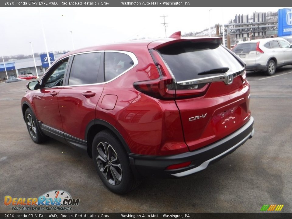 2020 Honda CR-V EX-L AWD Radiant Red Metallic / Gray Photo #8