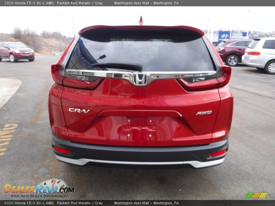 2020 Honda CR-V EX-L AWD Radiant Red Metallic / Gray Photo #9