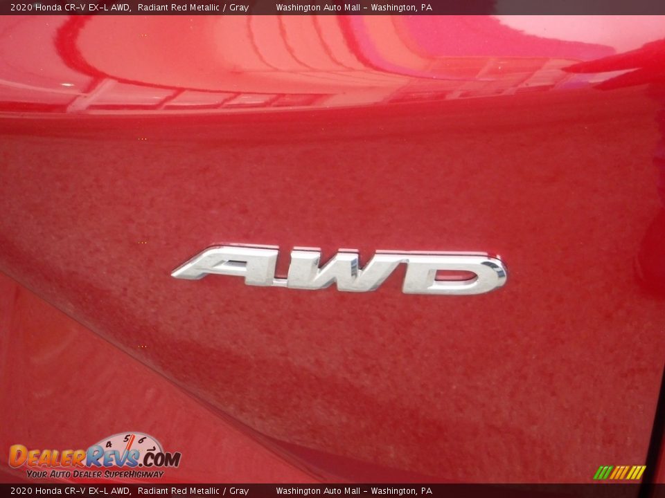 2020 Honda CR-V EX-L AWD Radiant Red Metallic / Gray Photo #11