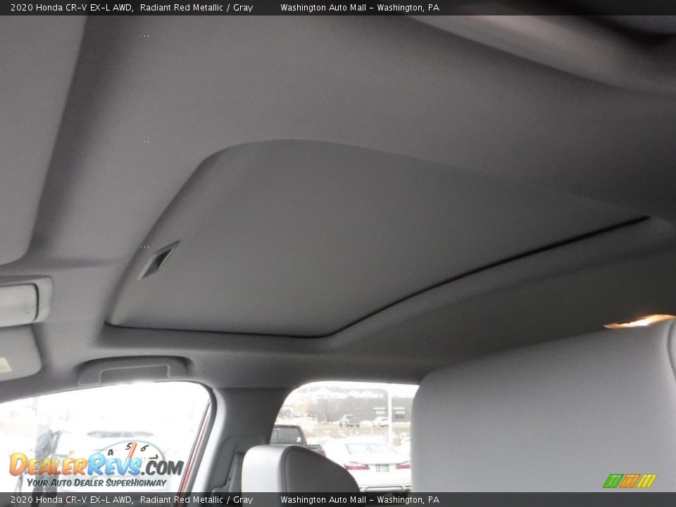 2020 Honda CR-V EX-L AWD Radiant Red Metallic / Gray Photo #12