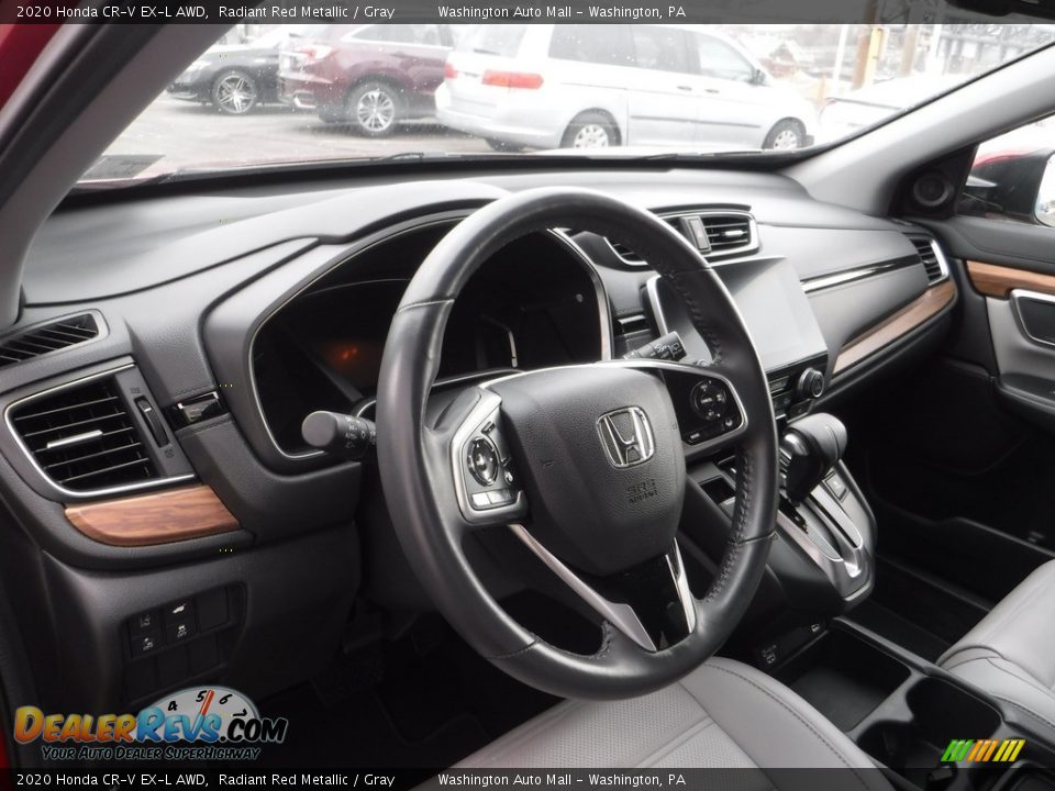 2020 Honda CR-V EX-L AWD Radiant Red Metallic / Gray Photo #15