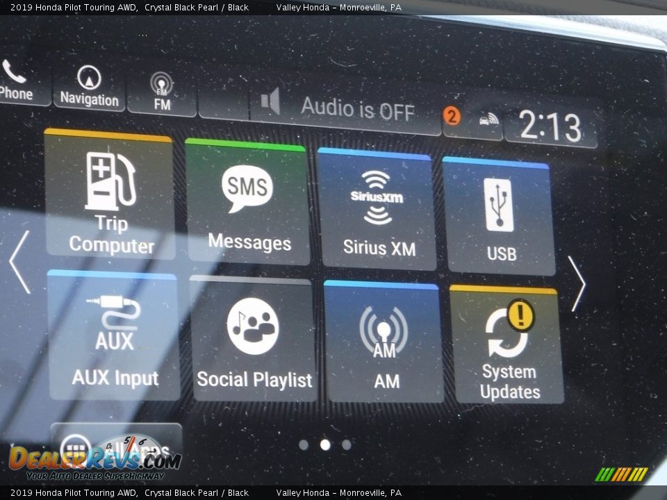 2019 Honda Pilot Touring AWD Crystal Black Pearl / Black Photo #22
