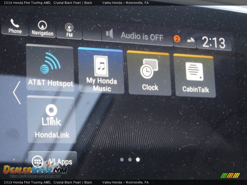 2019 Honda Pilot Touring AWD Crystal Black Pearl / Black Photo #23