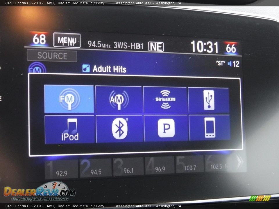 2020 Honda CR-V EX-L AWD Radiant Red Metallic / Gray Photo #23