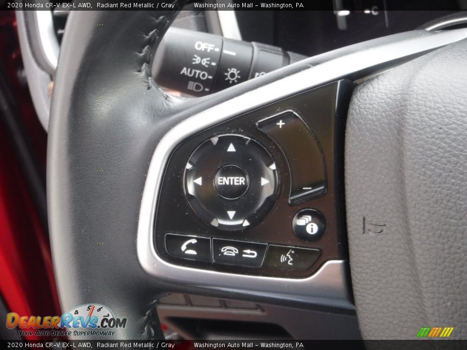 2020 Honda CR-V EX-L AWD Radiant Red Metallic / Gray Photo #26