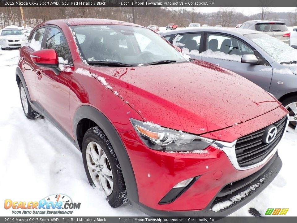 2019 Mazda CX-3 Sport AWD Soul Red Metallic / Black Photo #4