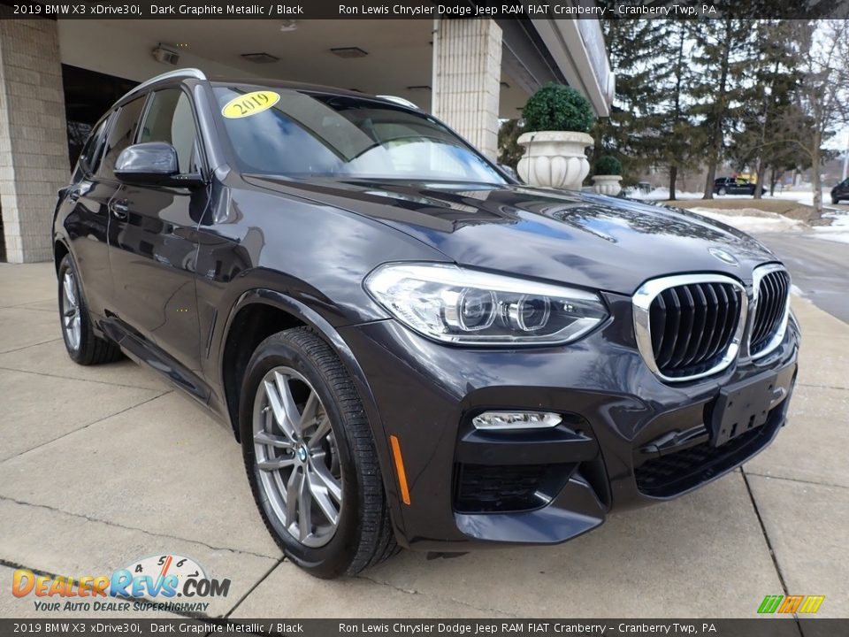 2019 BMW X3 xDrive30i Dark Graphite Metallic / Black Photo #3