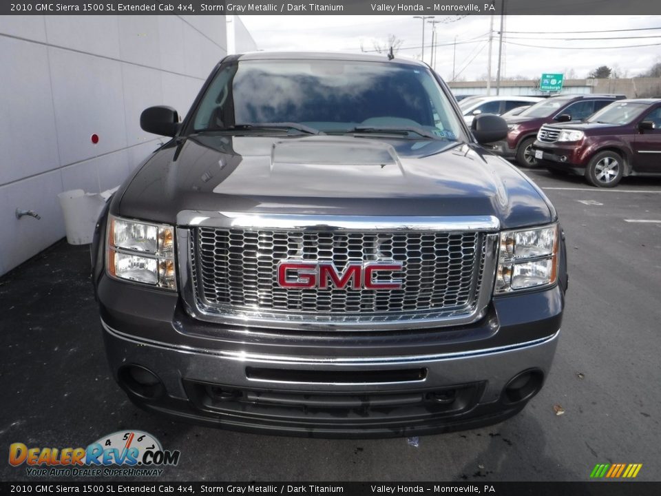 2010 GMC Sierra 1500 SL Extended Cab 4x4 Storm Gray Metallic / Dark Titanium Photo #6