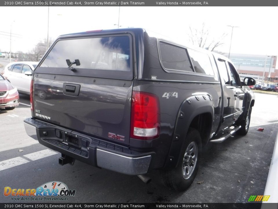 2010 GMC Sierra 1500 SL Extended Cab 4x4 Storm Gray Metallic / Dark Titanium Photo #8