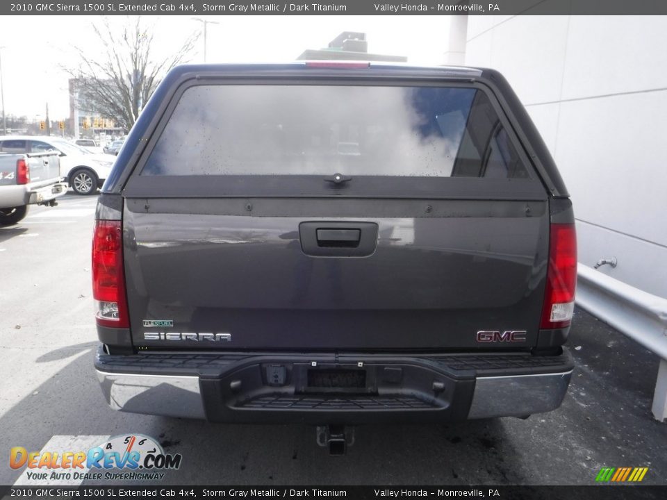 2010 GMC Sierra 1500 SL Extended Cab 4x4 Storm Gray Metallic / Dark Titanium Photo #9