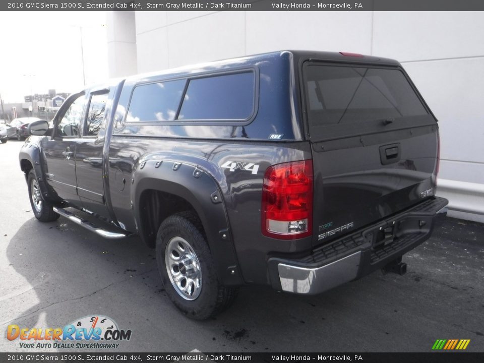 2010 GMC Sierra 1500 SL Extended Cab 4x4 Storm Gray Metallic / Dark Titanium Photo #11