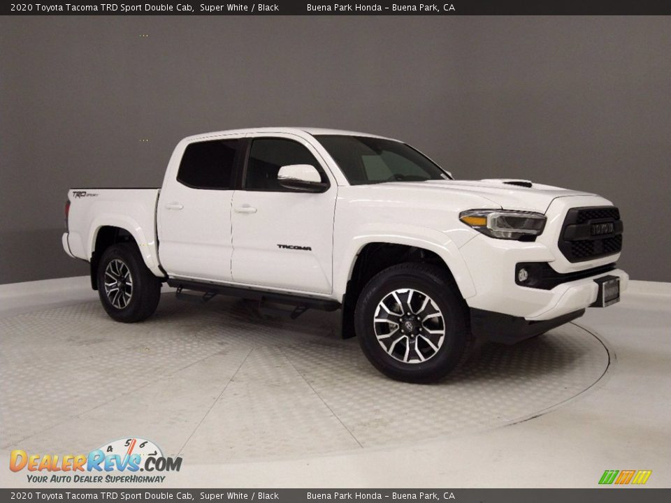 2020 Toyota Tacoma TRD Sport Double Cab Super White / Black Photo #35