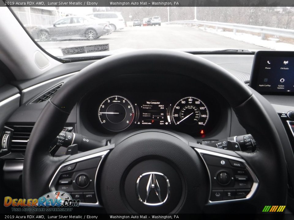 2019 Acura RDX AWD Lunar Silver Metallic / Ebony Photo #25