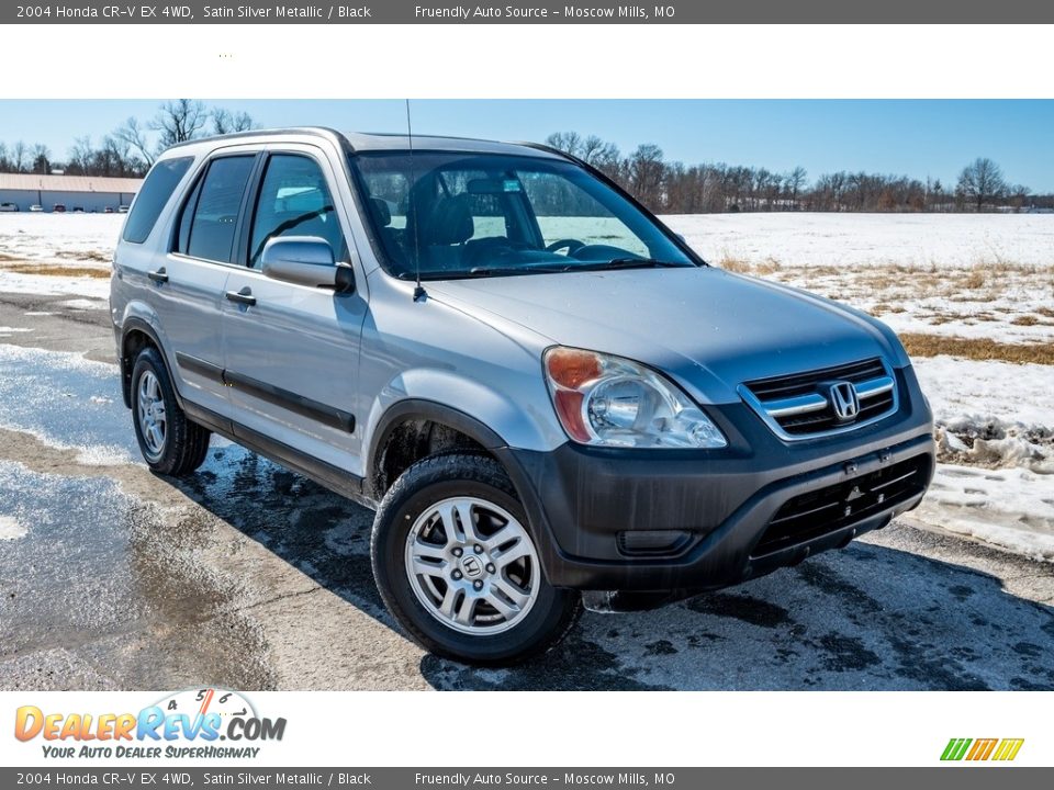 2004 Honda CR-V EX 4WD Satin Silver Metallic / Black Photo #1