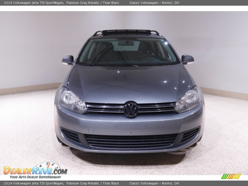 2014 Volkswagen Jetta TDI SportWagen Platinum Gray Metallic / Titan Black Photo #2