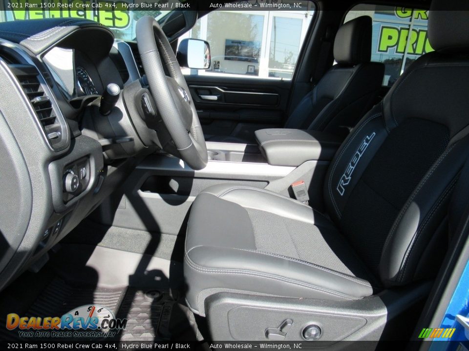 2021 Ram 1500 Rebel Crew Cab 4x4 Hydro Blue Pearl / Black Photo #11