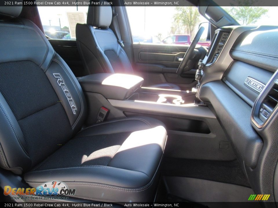 2021 Ram 1500 Rebel Crew Cab 4x4 Hydro Blue Pearl / Black Photo #13