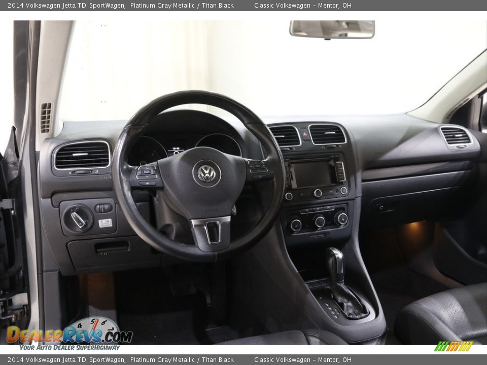 2014 Volkswagen Jetta TDI SportWagen Platinum Gray Metallic / Titan Black Photo #6