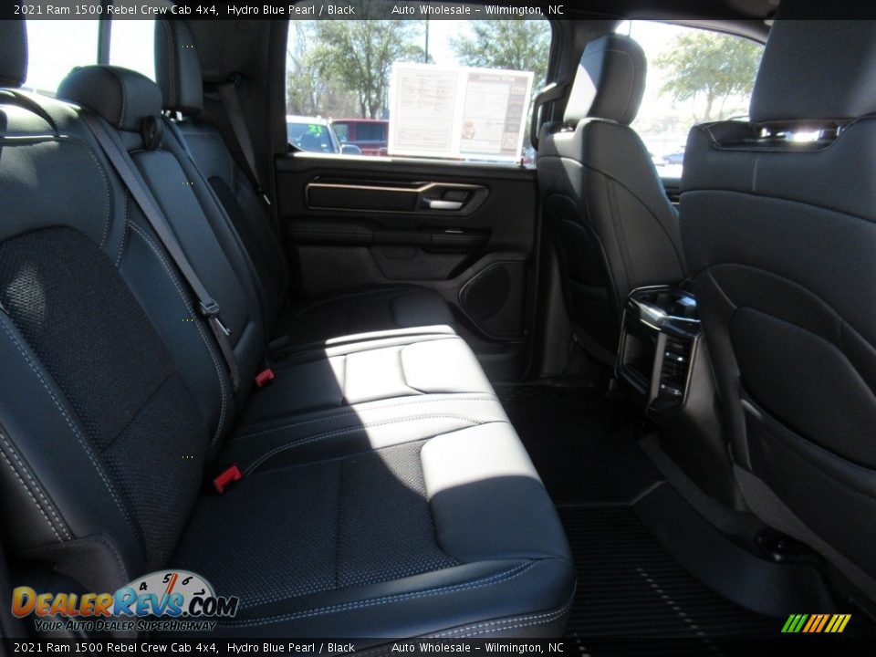 2021 Ram 1500 Rebel Crew Cab 4x4 Hydro Blue Pearl / Black Photo #14