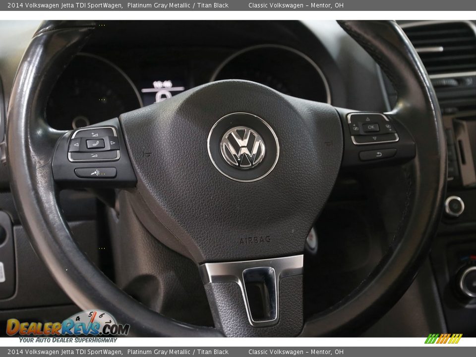 2014 Volkswagen Jetta TDI SportWagen Platinum Gray Metallic / Titan Black Photo #7