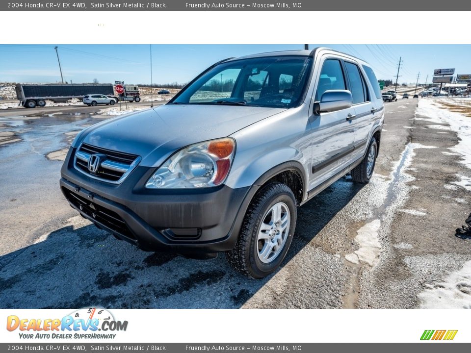 2004 Honda CR-V EX 4WD Satin Silver Metallic / Black Photo #8