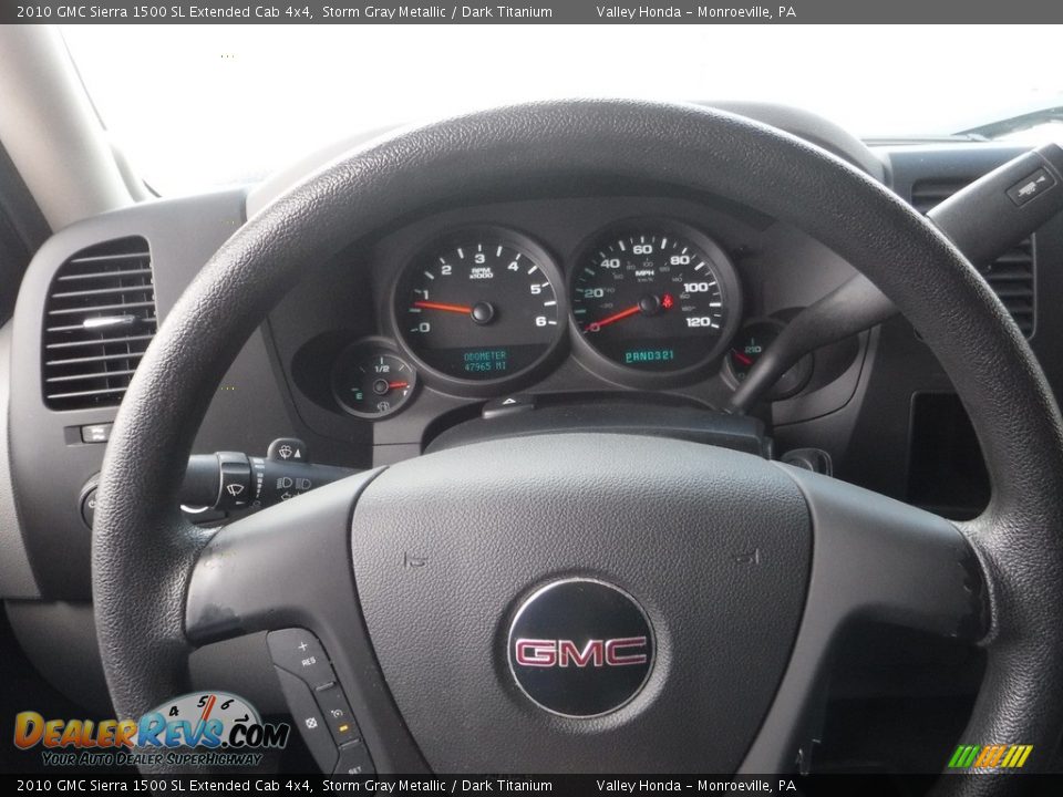 2010 GMC Sierra 1500 SL Extended Cab 4x4 Storm Gray Metallic / Dark Titanium Photo #21