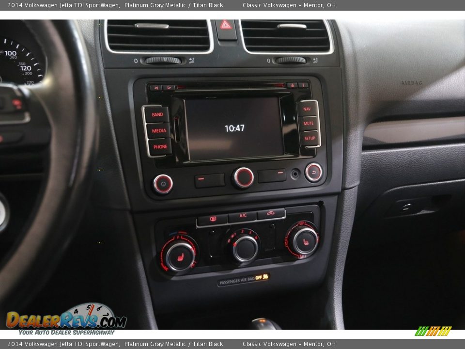 2014 Volkswagen Jetta TDI SportWagen Platinum Gray Metallic / Titan Black Photo #9