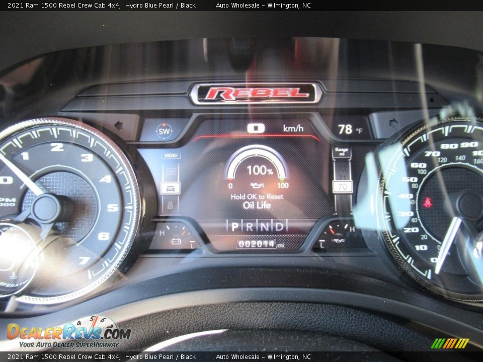 2021 Ram 1500 Rebel Crew Cab 4x4 Hydro Blue Pearl / Black Photo #16