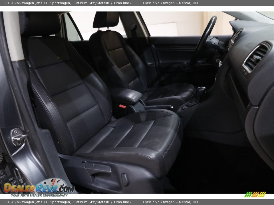 2014 Volkswagen Jetta TDI SportWagen Platinum Gray Metallic / Titan Black Photo #14